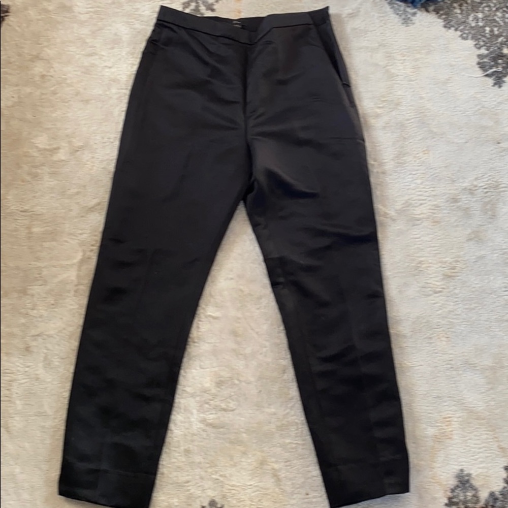J.Crew black silky cigarette pants